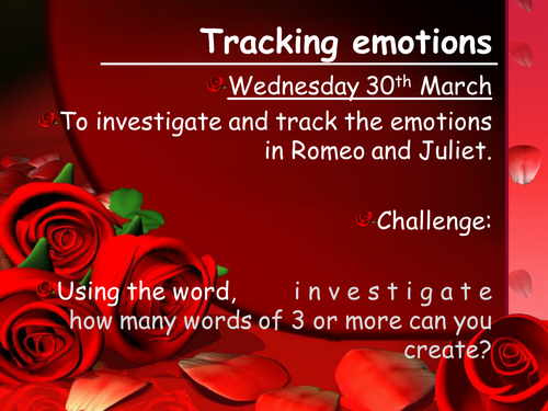 Romeo and Juliet - Relationship Graph Lesson