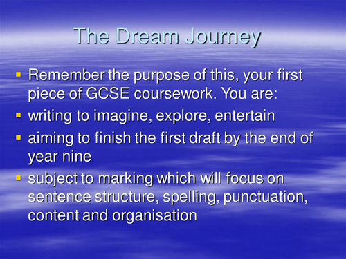 Dream Journey - Full lesson PP