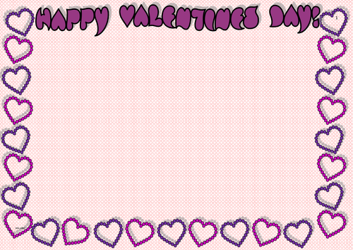 Happy Valentines Day Borders (Landscape) by jinkydabon - Teaching ...