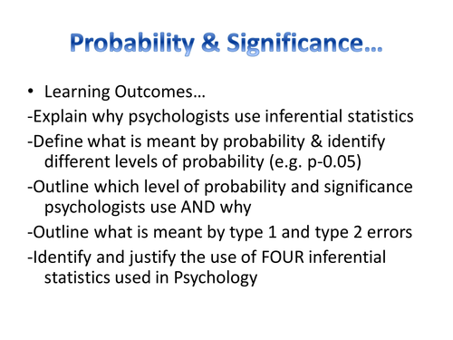 Inferential Tests