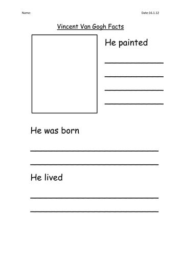 Van Gogh | Teaching Resources