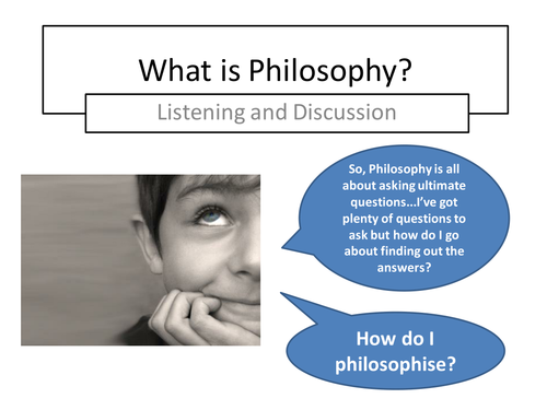 How to have a philosophical discussion...
