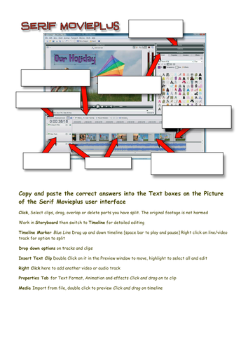 Serif MoviePlus User Interface