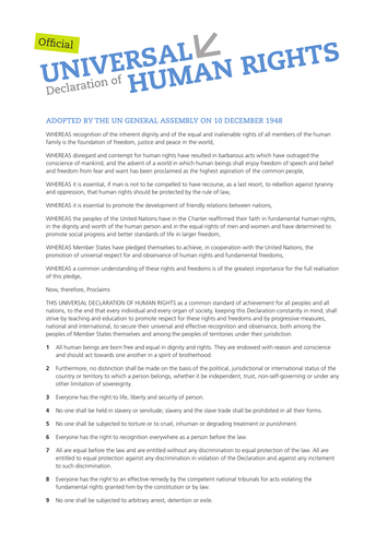 Human Rights worksheets and guides by LucyCollingwood - Teaching