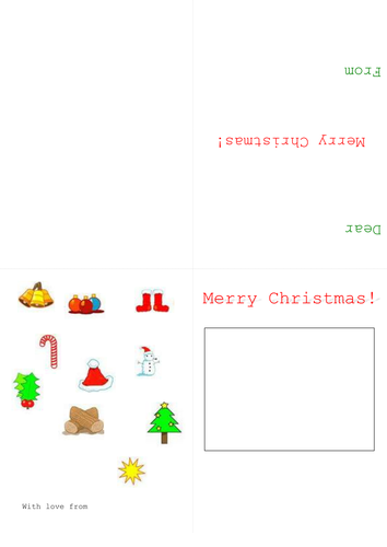 Create your own Santa and make a Christmas card