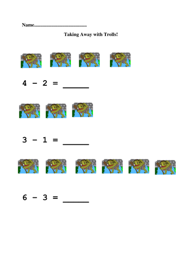 Three Billy Goats Gruff number problems