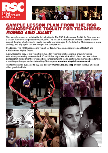 RSC Shakespeare Toolkit For Teachers (Sample)