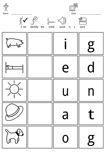 cvc initial sounds widgit teaching resources