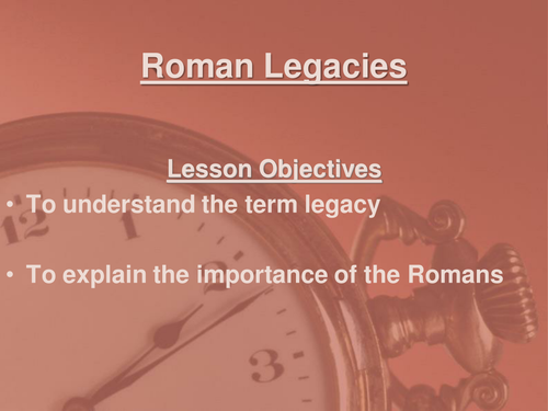 Roman legacies | Teaching Resources