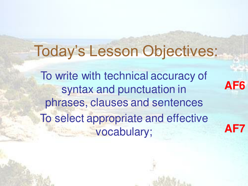 Inform Explain Describe Travel Writing Lesson PP