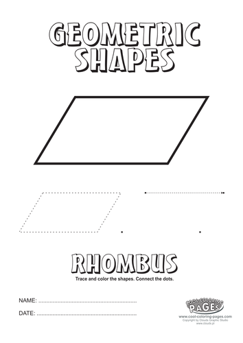 Geometric shapes: Rhombus