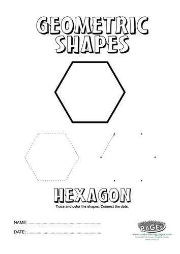 Geometric shapes: Hexagon