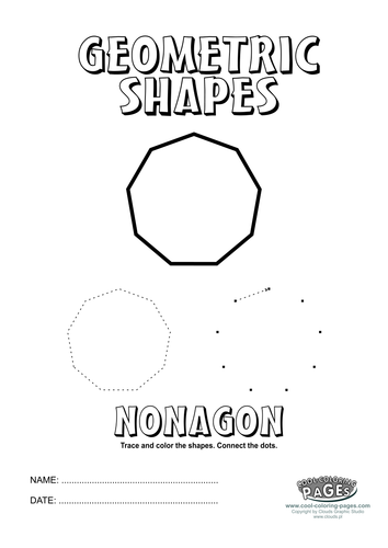 Geometric shapes: Nonagon