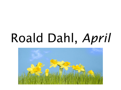 Rohld Dahl April - Teaching level 4 readers Lesson