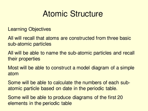 Atomic Structure
