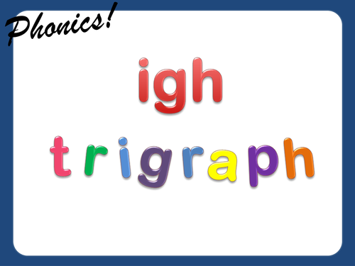 Phonics - Trigraph: igh