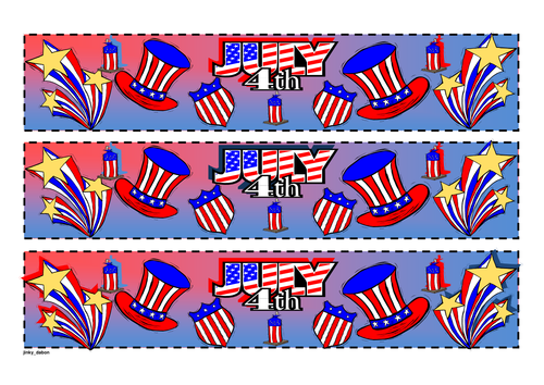 American Independence Day Pageborder