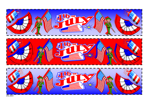 American Independence Day Pageborder