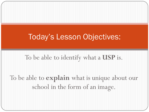 Writing to persuade - Selling The School lesson 4