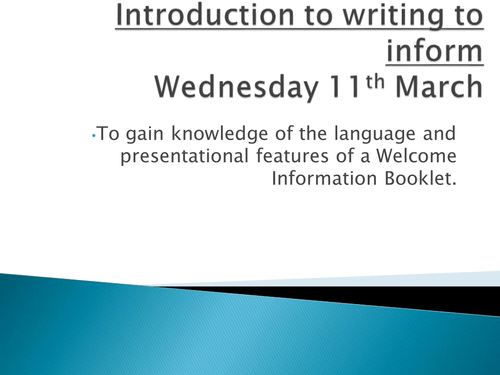 Writing to persuade - Selling The School lesson 5