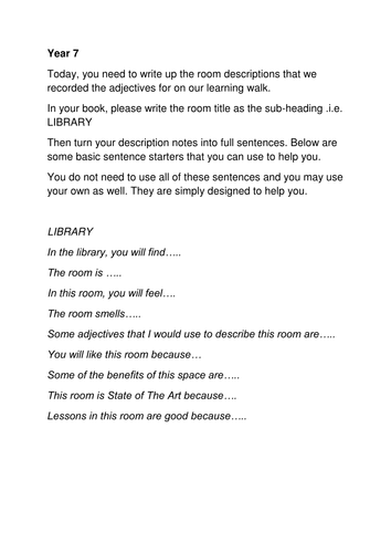 Writing to persuade - Selling The School lesson 8