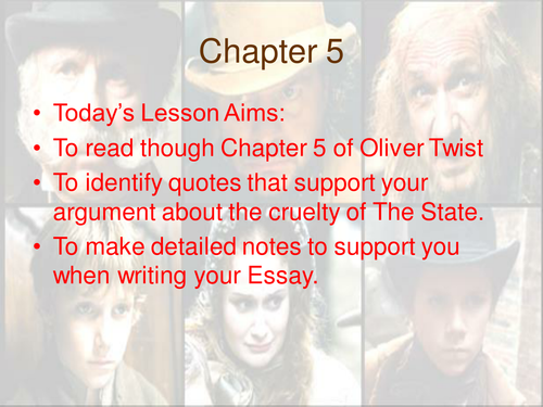 AQA Lang Controlled Assessment Oliver Twist lsn 10