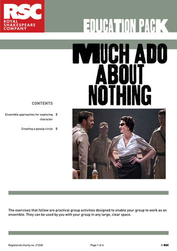 Much Ado About Nothing 2006 Teacher Pack