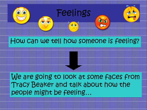 Tracy Beaker themed feelings and emotions lesson