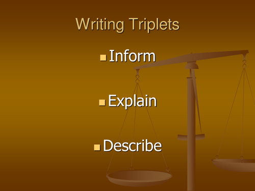 English lesson PP on Writing To Inform