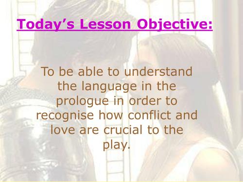Romeo & Juliet - Language in The Prologue