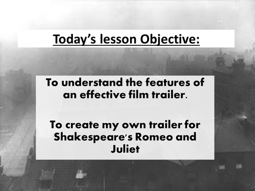 Romeo & Juliet: Creating a Trailer on MovieMagic