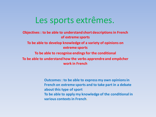 Les sports extremes