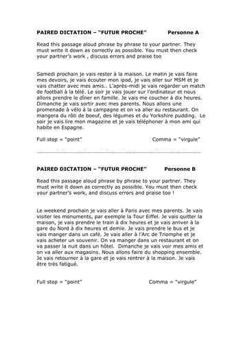 Paired Dictation-Starter and Memory