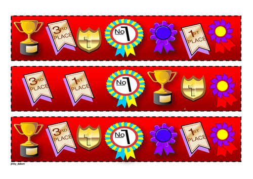 Award themed cut-out border