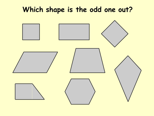 classifying quadrilaterals teaching resources