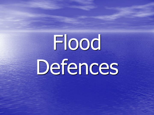 Flood defences lesson