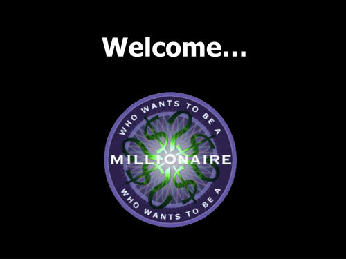 Who Wants To Be A Millionaire key Stage 4 Writing