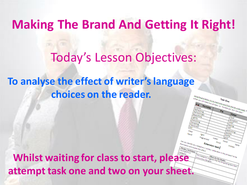 Apprentice Scheme - Speaking and listening 4