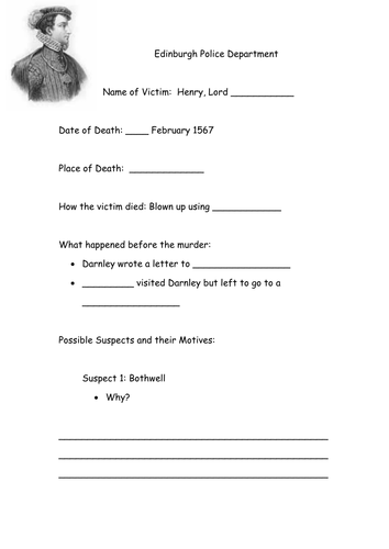 Crime Scene Investigation: Darnley's Murder