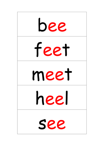 Phonics - 'ee' resources