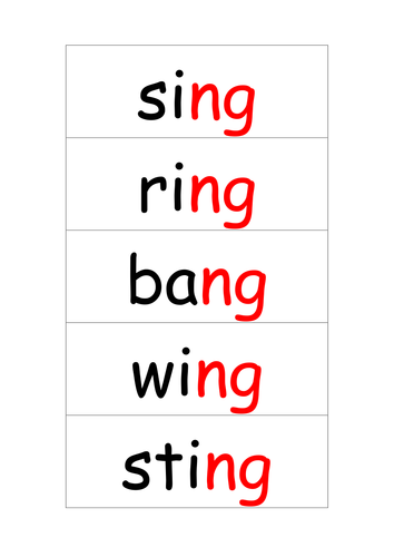 Phonics - 'ng' resources