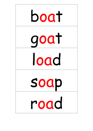 phonics - 'oa' resources