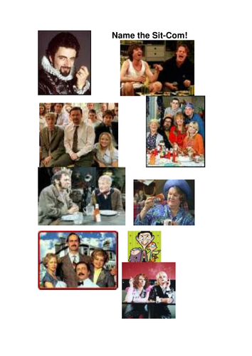 Create Your Own Sitcom worksheet starter