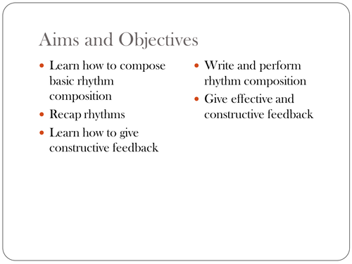 Rhythm composition