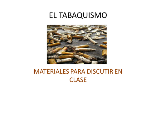 El Tabaquismo