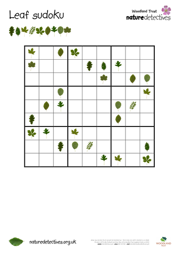 Sycamore - Leaf Sudoku