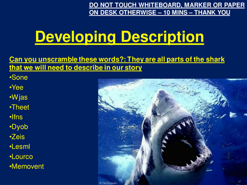 Detective and Crime Descriptive Writing