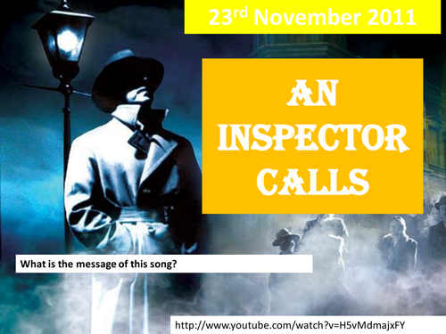 An Inspector Calls Opening Lesson
