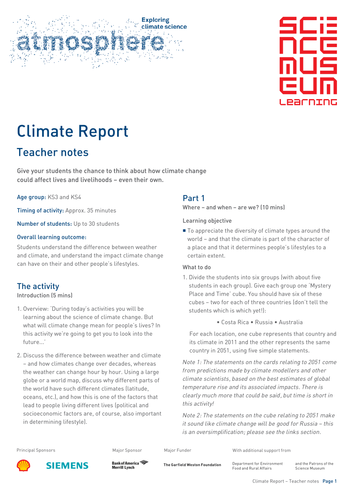 Climate Report