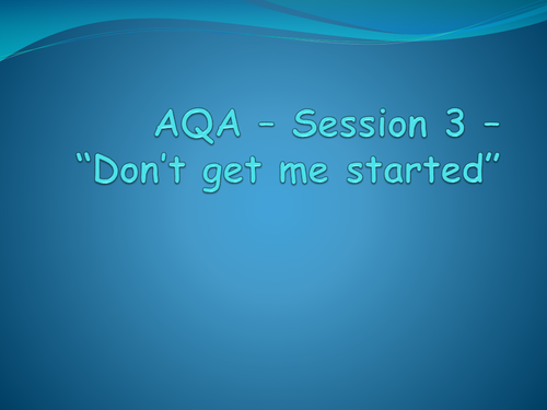 AQA session
